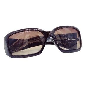 Daisy Fuentes Sunglasses SR0115 S07804RDF008 KHL 100% UV Protection Brown Print